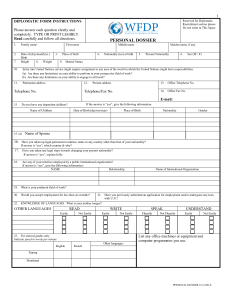 WFDP Application form